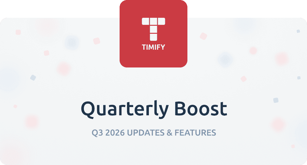 Quarterly Boost with Timify logo