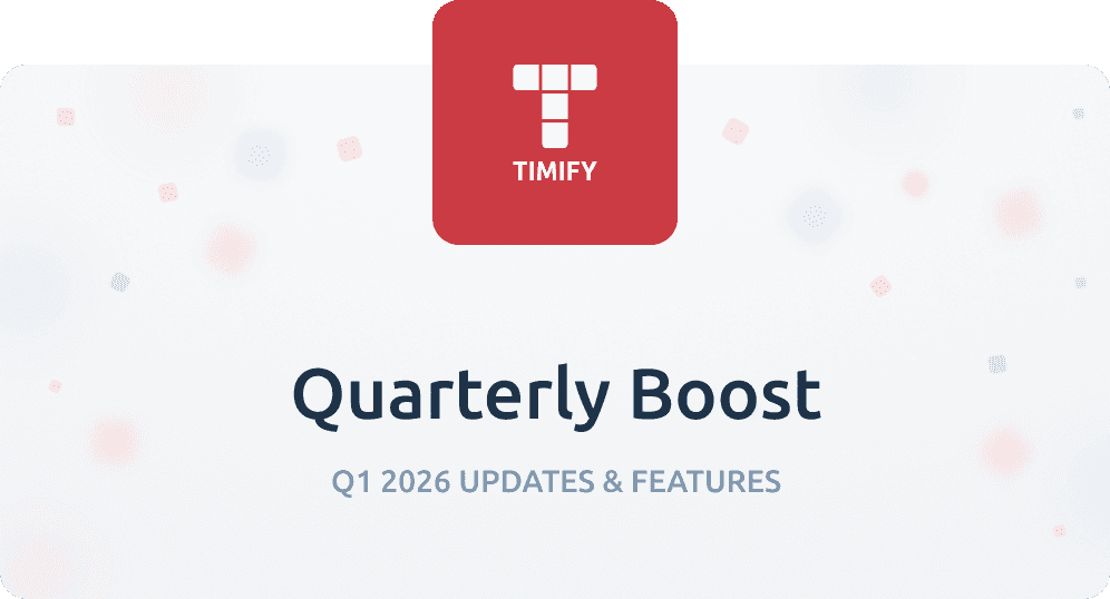Quarterly Boost with Timify logo