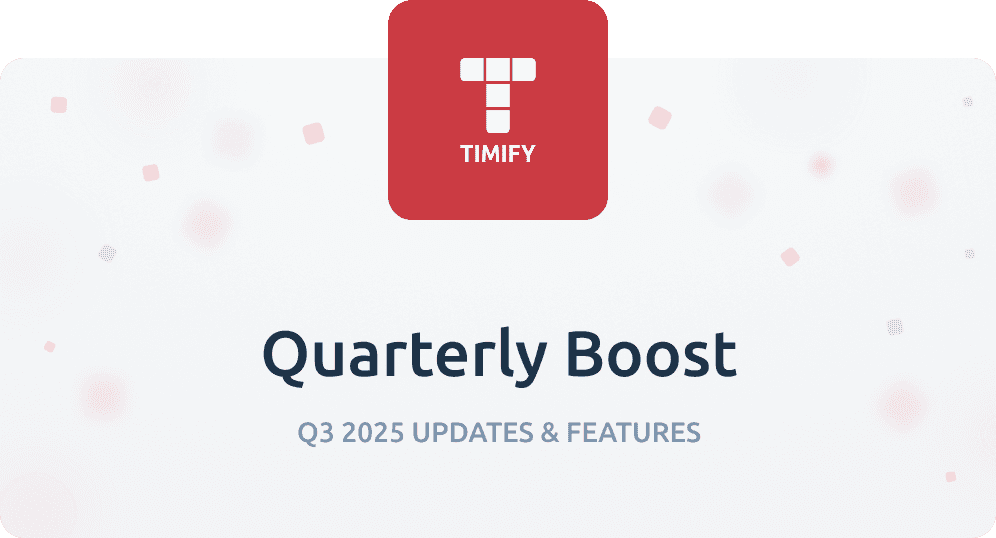 Quarterly Boost with Timify logo