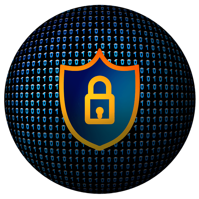 a security badge with a lock infront of a code