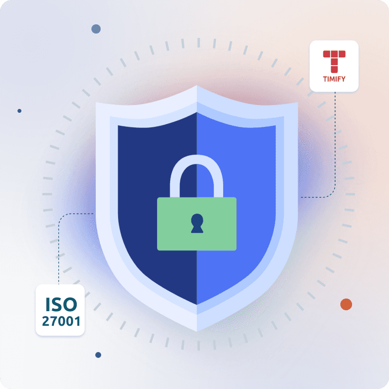 security shield with timify logo