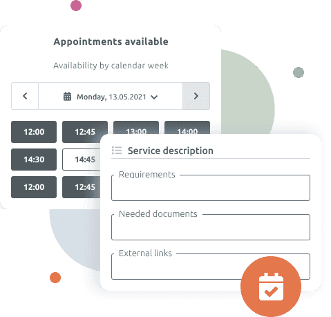 Appointment booking widget