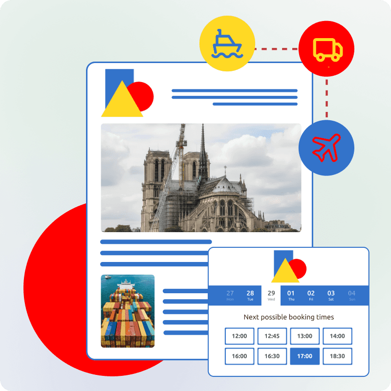 Sica Logistique booking widget
