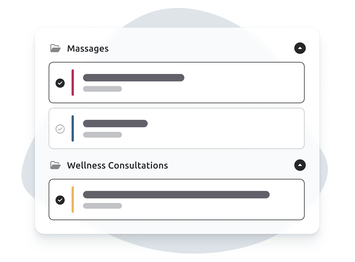 Screenshot showing the service selection interface of the TIMIFY Smart Links solution