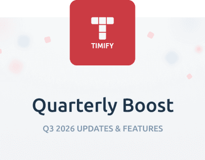 Quarterly Boost with TIMIFY logo
