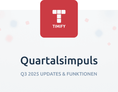 Quartalsimpuls mit Timify logo