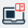 Symbol eines dunkelblauen Laptops mit einem roten offenen Buchsymbol oben rechts auf dem Bildschirm, das Online-Lernen oder digitale Bildung darstellt.