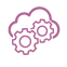 cloud and gears icon