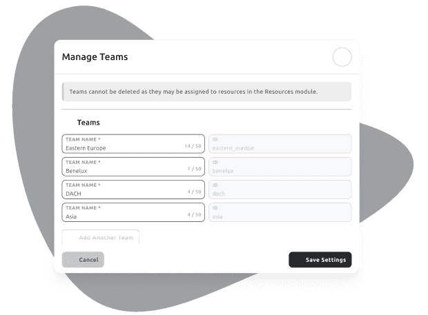 Grouping of Sales Teams into regions