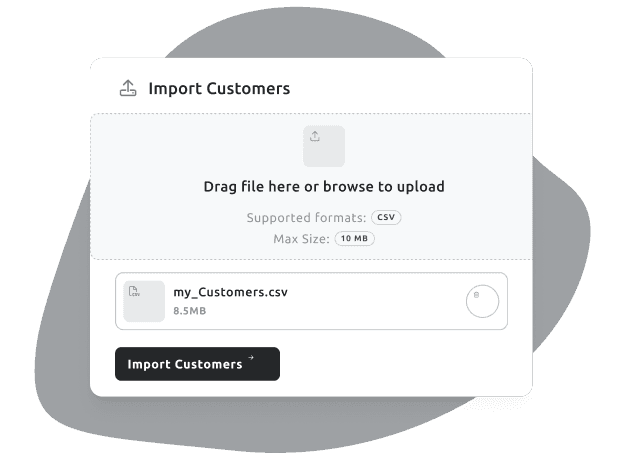 Importing Customers