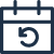 Icon of a calendar with a return arrow, representing automated course planning.