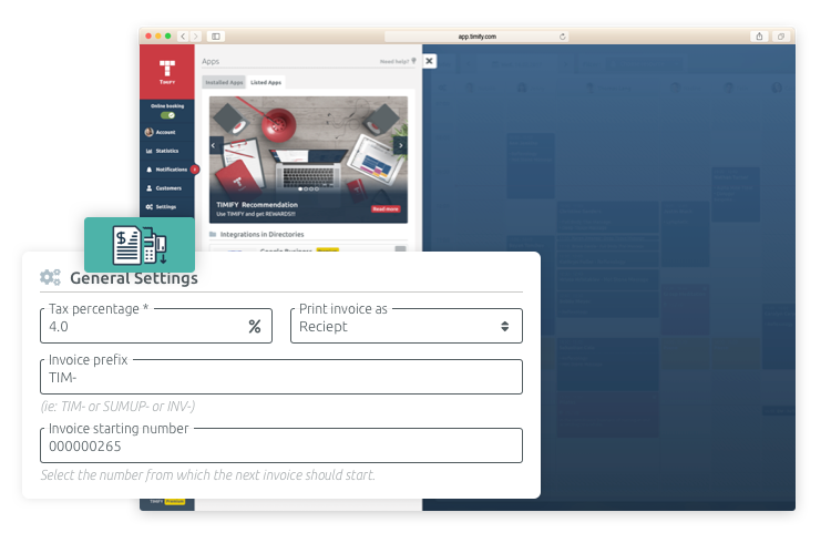 invoicing timify easy and flexible