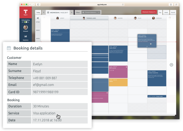 online scheduling for embassies and government