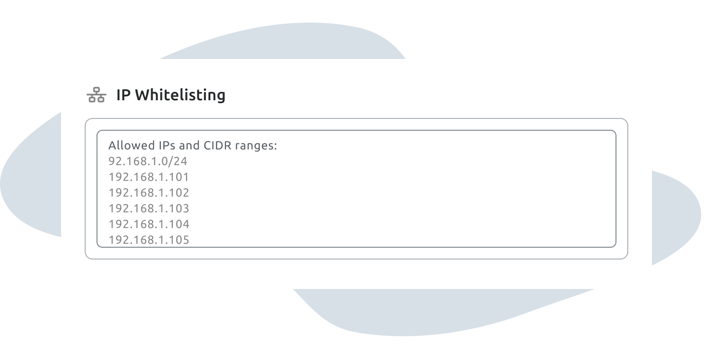 whitelisting setting