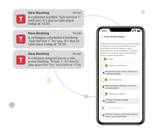 push notifications on mobile screen