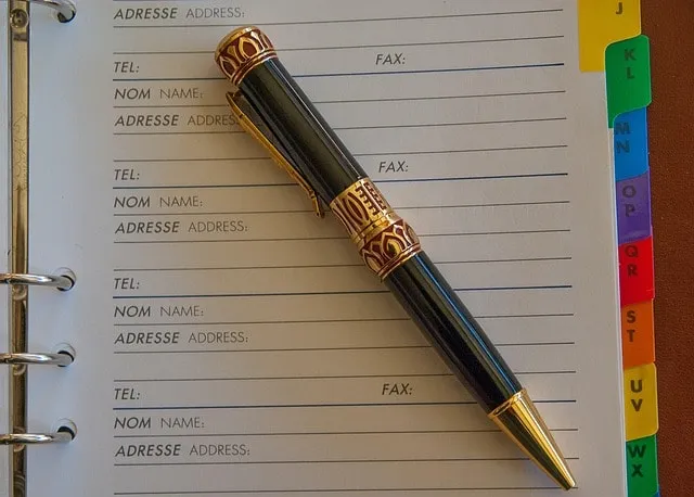 agenda, appointment, address, pen, planning, notebook