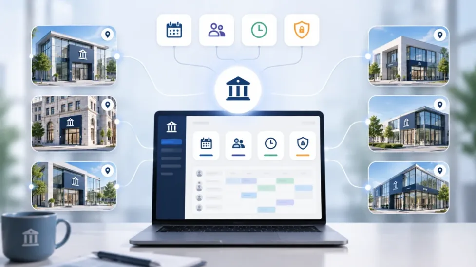 many financial institutions manages by the booking centre centrally