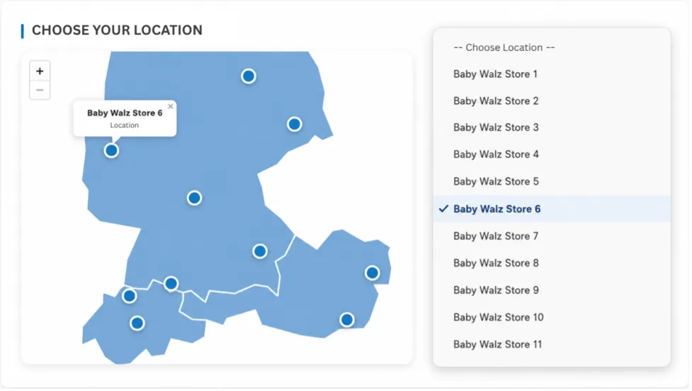 Store locator