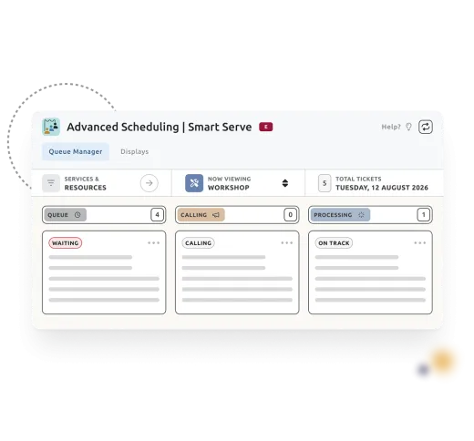 Queue Manager WebApp interface